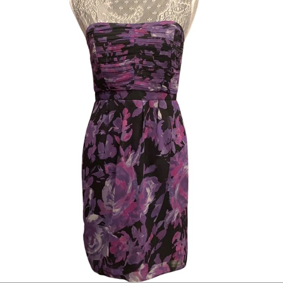 LC Lauren Conrad Dresses & Skirts - Lauren Conrad Strapless Floral Dress